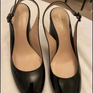 Black Stuart Weitzman strapy heels